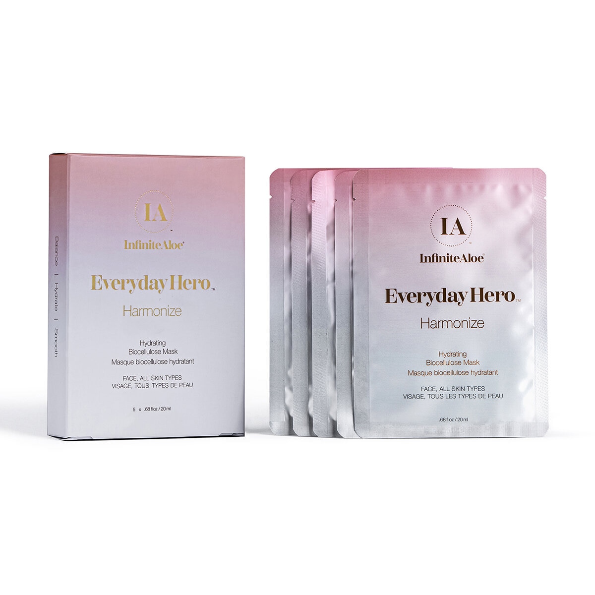 Infinite Aloe, Set de Mascarilla 5 Piezas, Hidratante