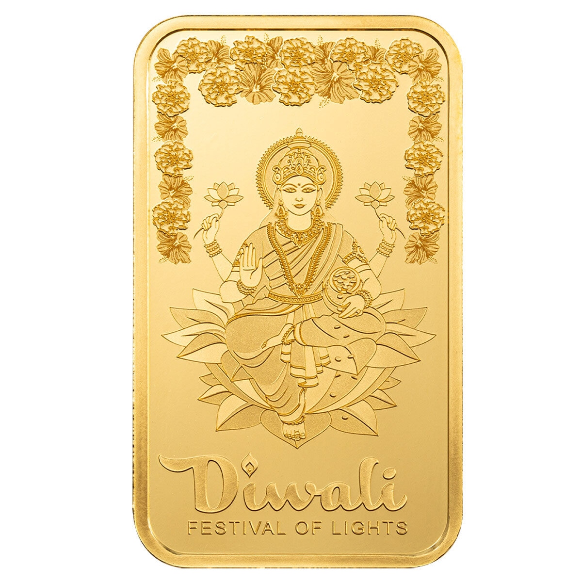 Lingote de Oro, 1 oz PAMP, Diwali, Festival de las Luces