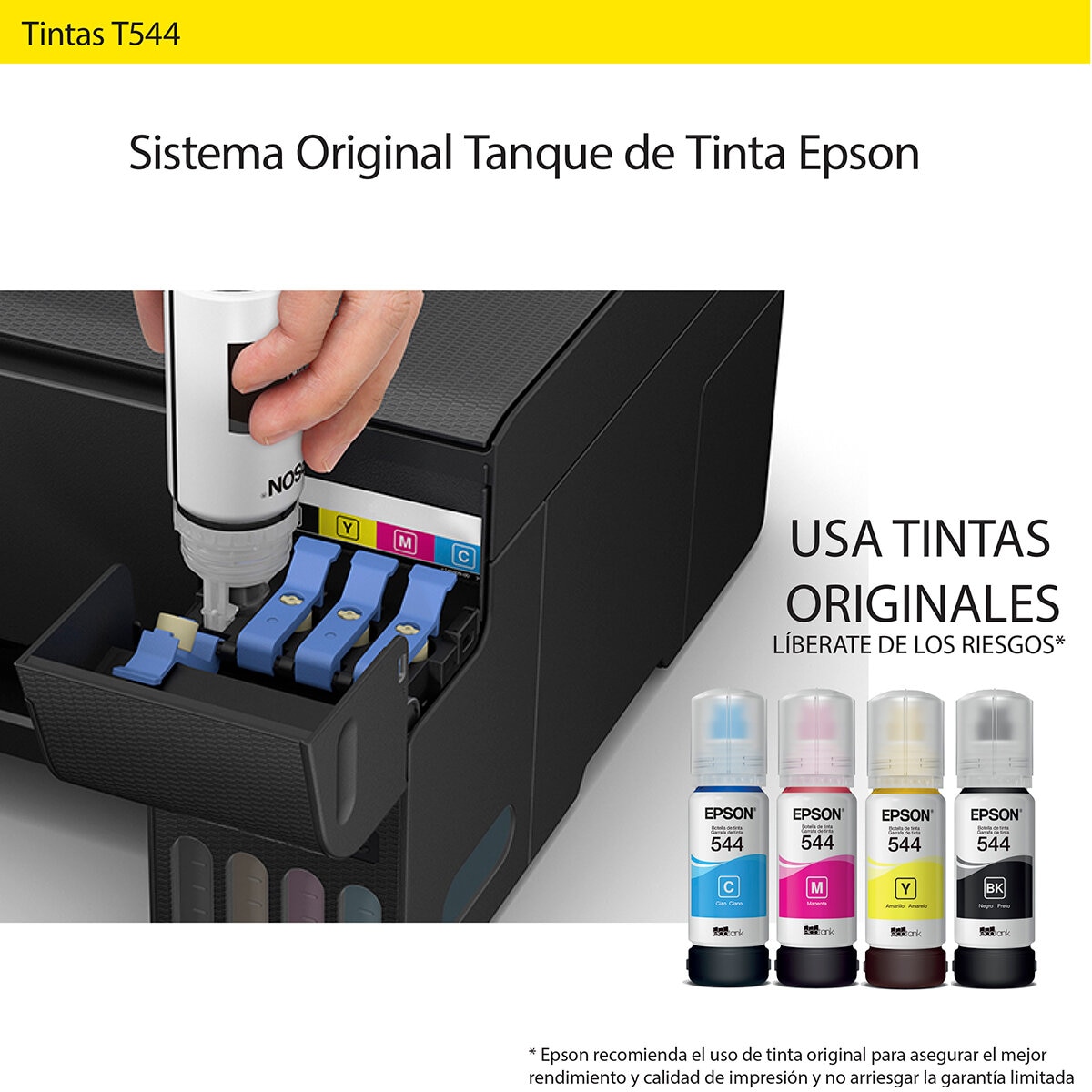 Pack Impresora tinta alimentaria Epson Ecotank A4 + tintas