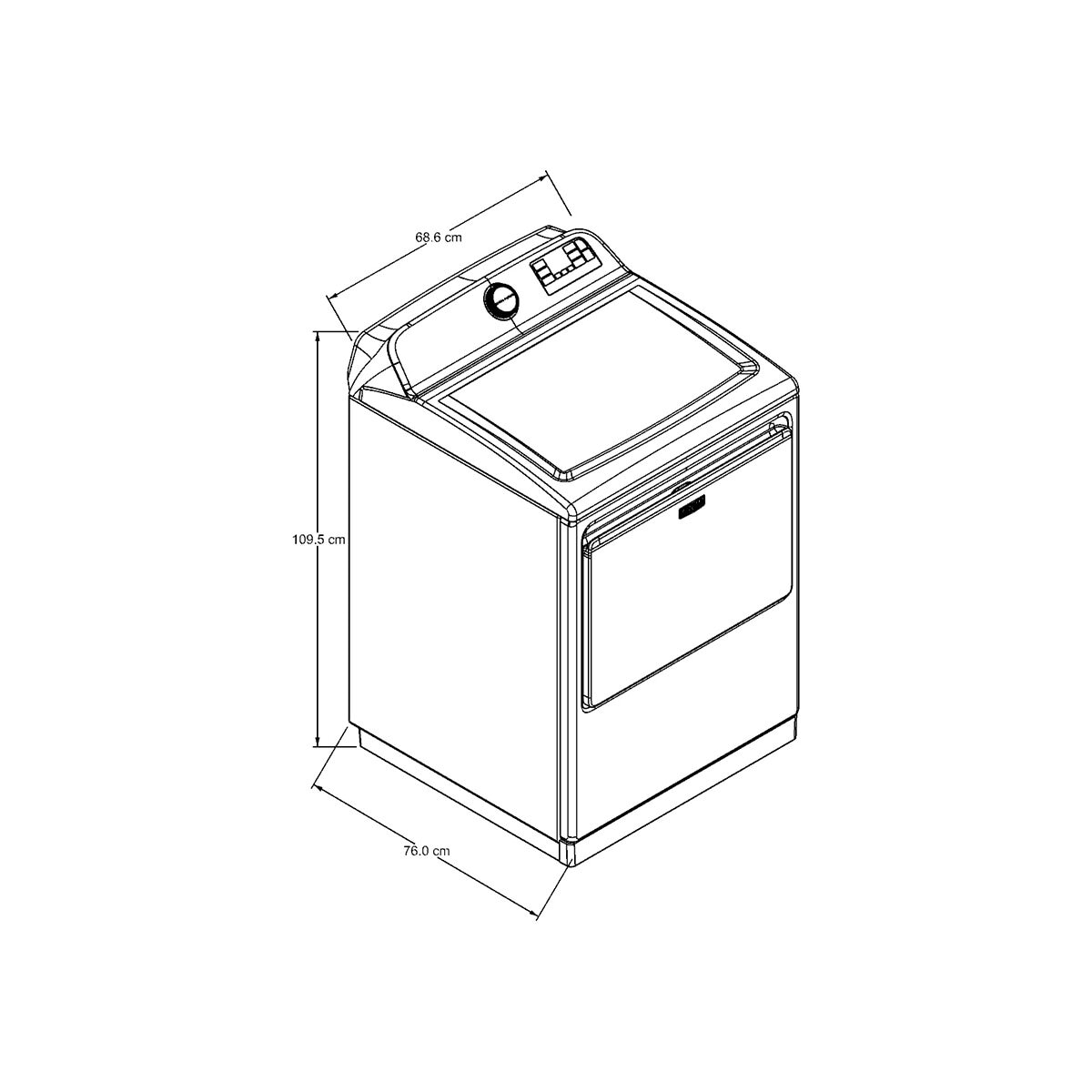 Maytag Secadora de gas 28Kg Carga Superior 