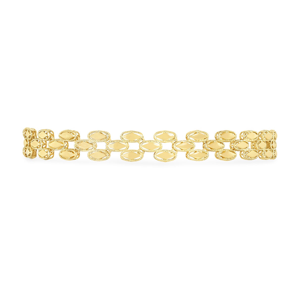 Pulsera de Eslabones Pantera, Oro Amarillo 14K