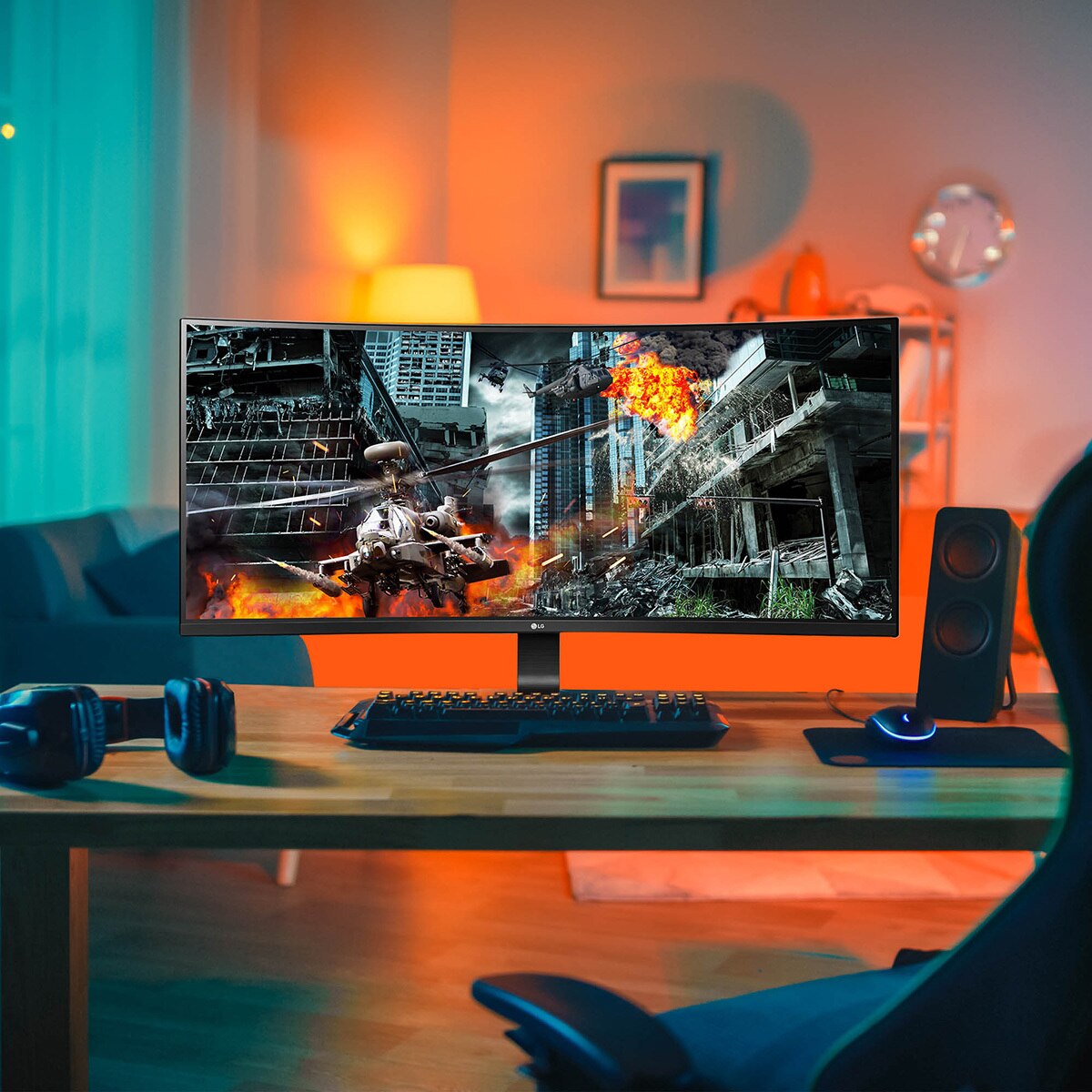 LG Monitor 34" para Gaming UltraWide con GSync®, AdaptiveSync