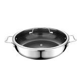 Bergner Sartén de Acero Inoxidable con Cerámica Antiadherente para Uso Diario con Tapa de 4.4 L Bergner Sartén de Acero Inoxidable con Cerámica Antiadherente para Uso Diario con Tapa de 4.4 L
