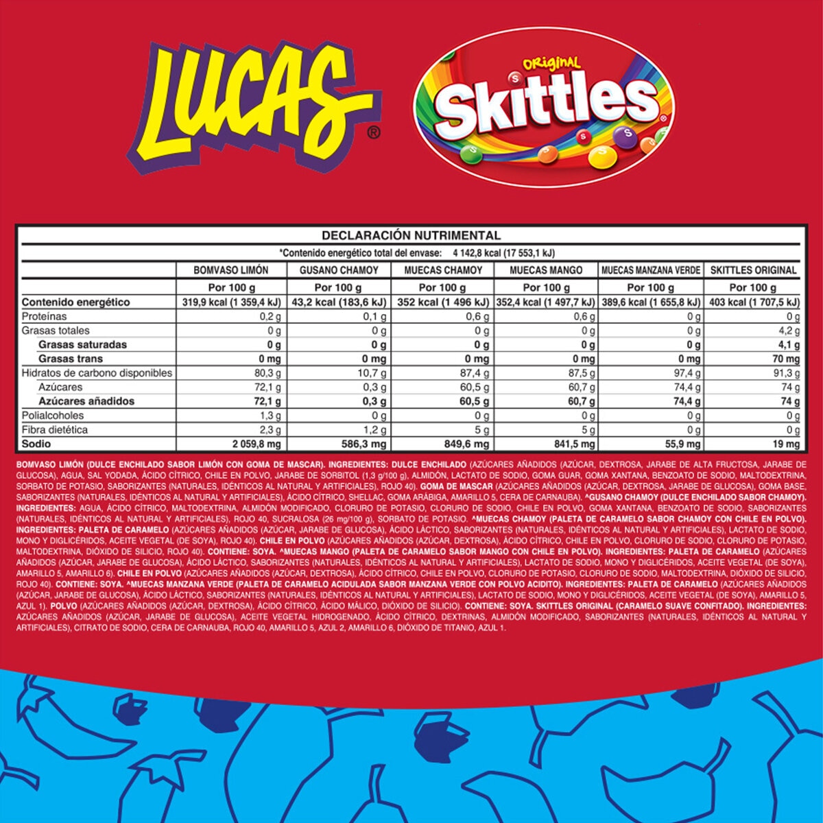 Mars Surtido de Dulces Enchilados y Aciditos 1.02 kg