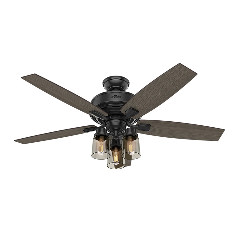 Hunter, Ventilador de Techo Bennett 52" - Negro Mate