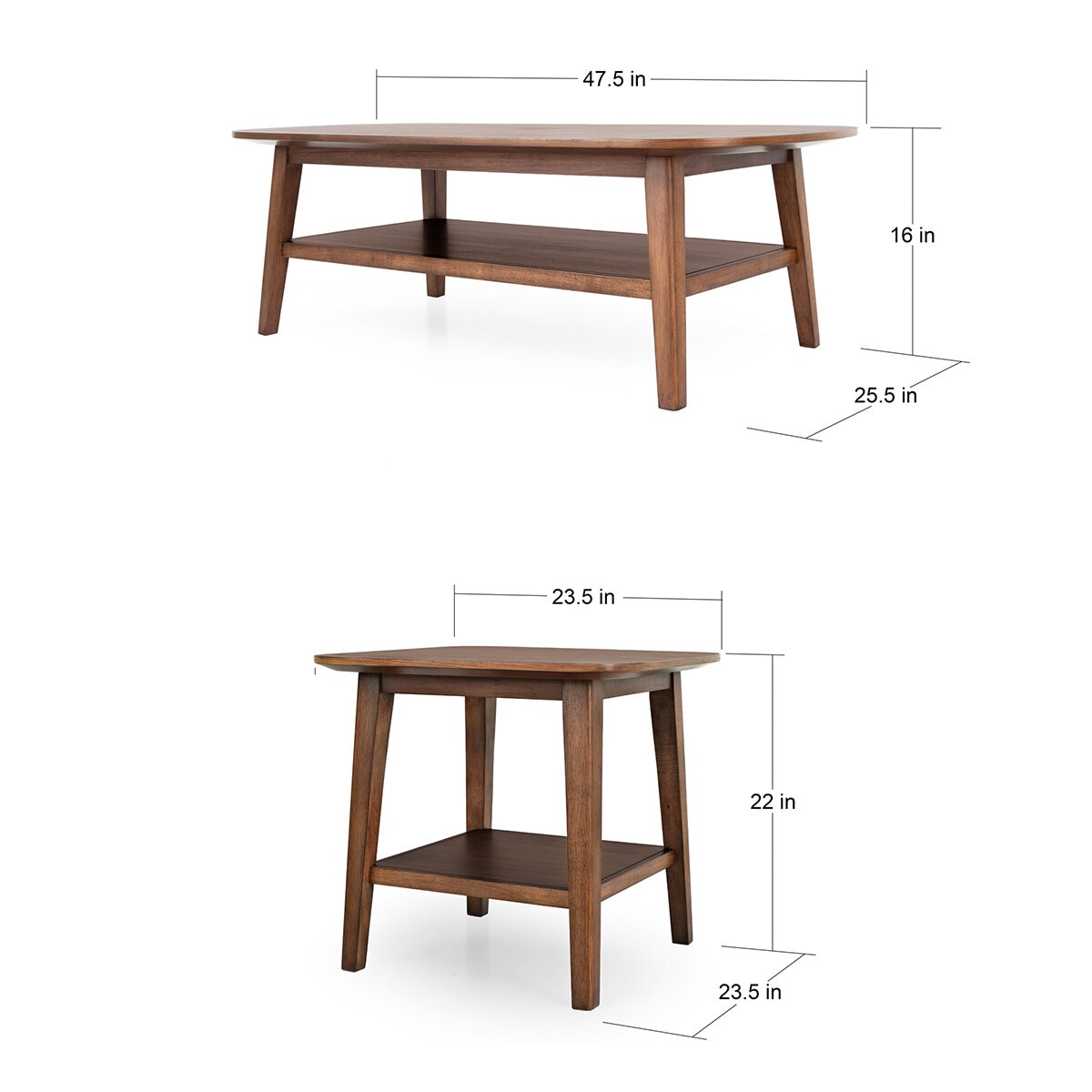 Pike & Main, Juego de 3 Mesas Ocasionales