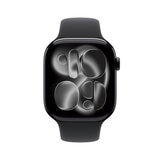 Apple Watch Series 11 (GPS) 46mm Aluminio Negro Azabache + Correa Deportiva Negra - Talla M/L