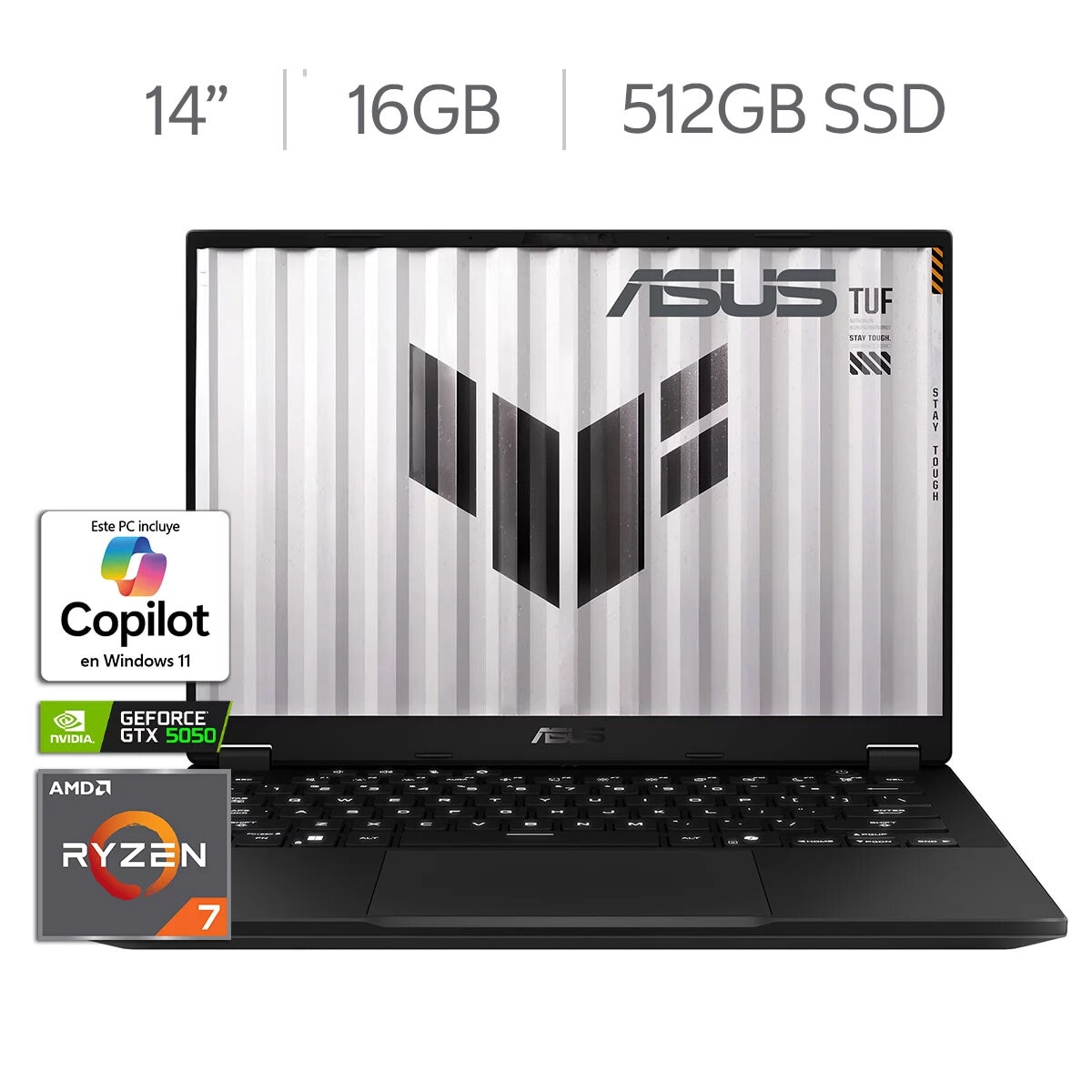 ASUS TUF Gaming A14 Laptop 14" WQXGA AMD Ryzen 7 16GB 512GB SSD