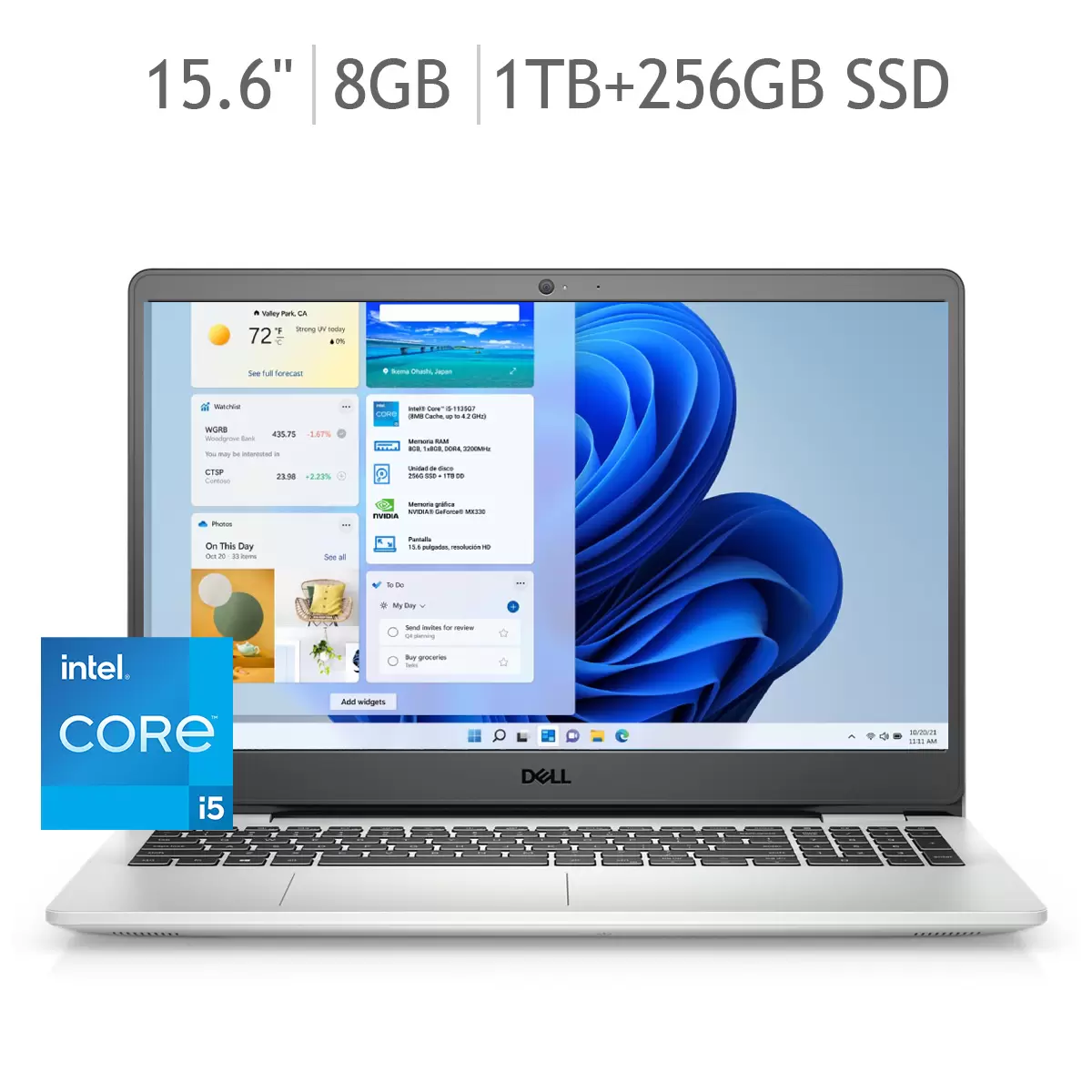 Dell Laptop Inspiron 15.6" Intel Core I5-1135G7