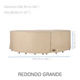 Seasons Sentry funda para comedor redonda grande