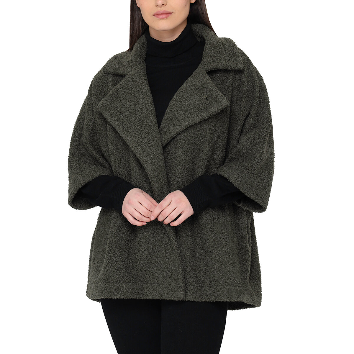 Nicole Miller Original Chamarra para Dama Verde Grande / Extra Grande