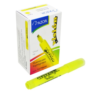 Azor Vision resaltador punto cincel 0.6mm amarillo