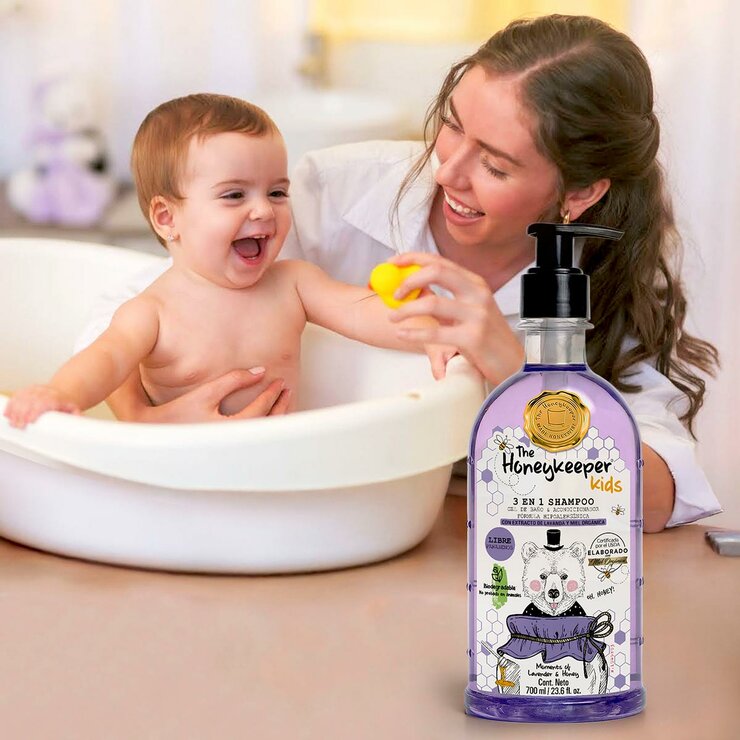 The Honeykeeper Shampoo 3 en 1 con Lavanda 3 pzas de 700 ml