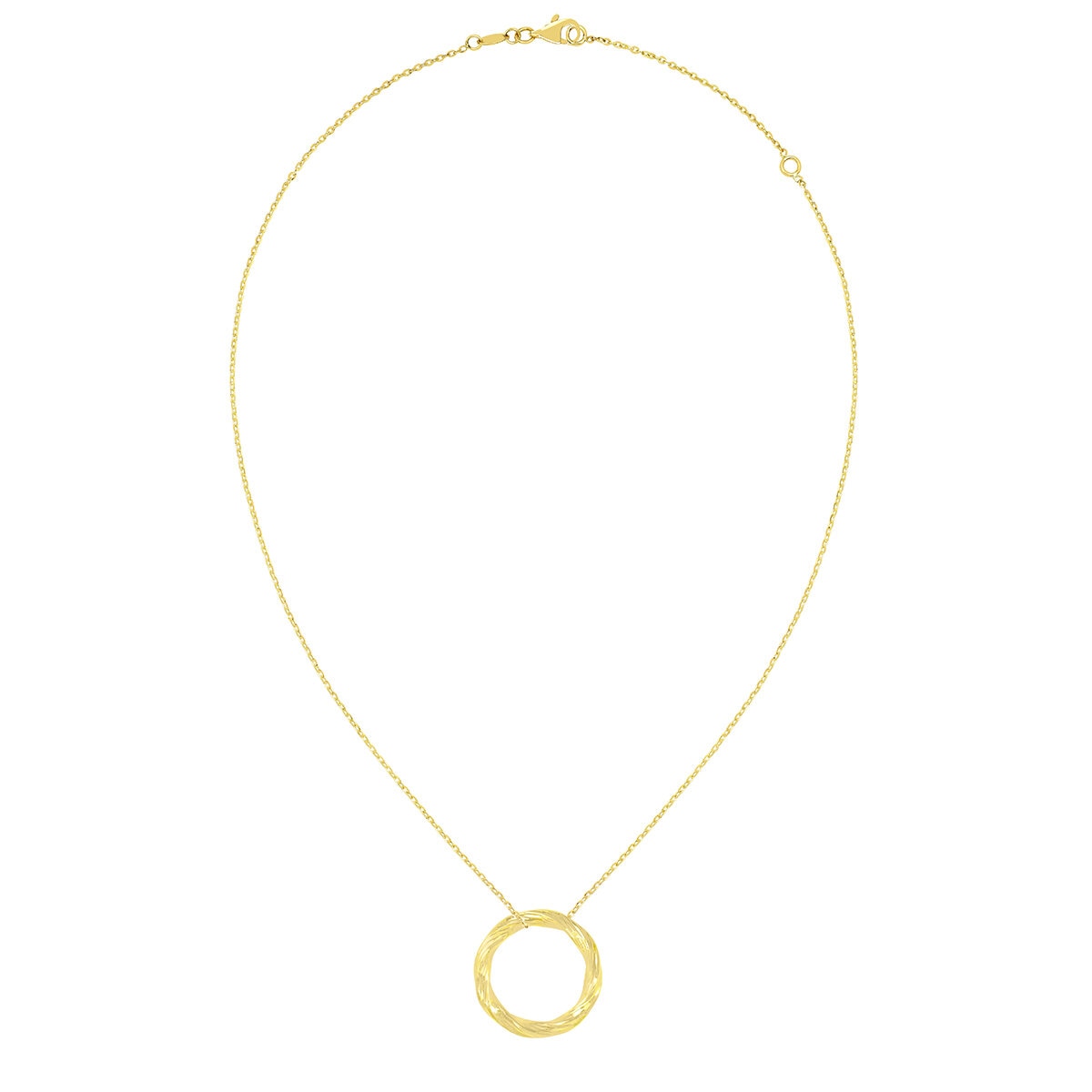 Dije Circular, Oro Amarillo 14K