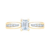 Anillo de Compromiso, 0.75ctw Diamantes, Oro Amarillo de 14K