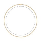 Collar de Diamantes, 5ctw, Oro Amarillo de 14K