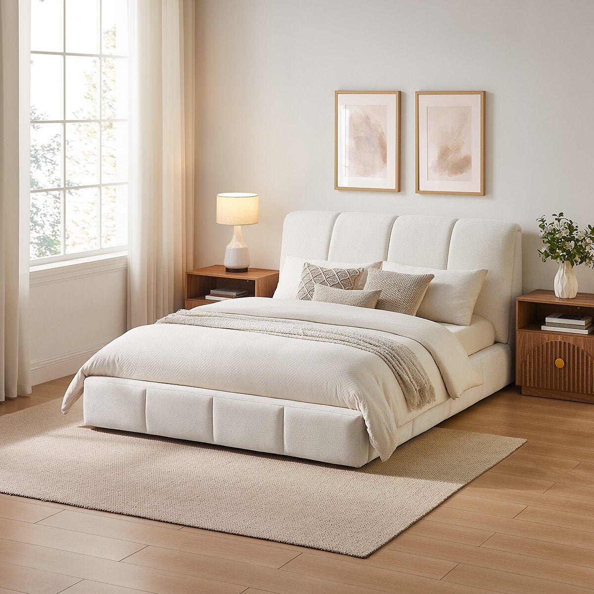 Aiden & Ivy, Cama Queen Tapizada Aiden & Ivy, Cama Queen Tapizada