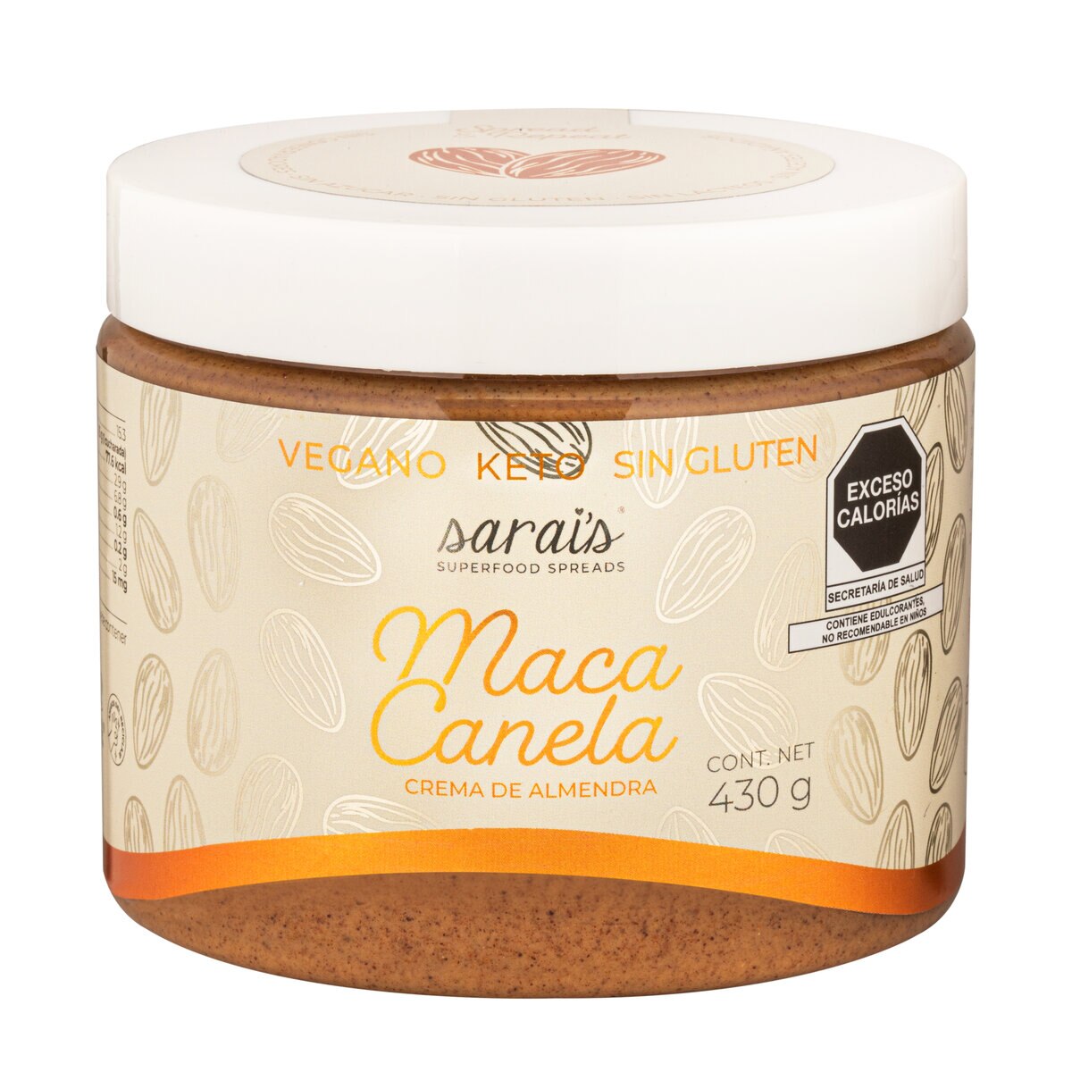 Sarais Crema de Almendra Maca Canela 430 g