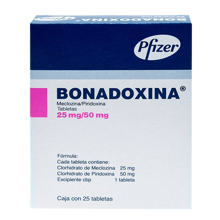 Bonadoxina 25 mg/ 50 mg Oral 25 Tabletas Bonadoxina 25 mg/ 50 mg Oral 25 Tabletas