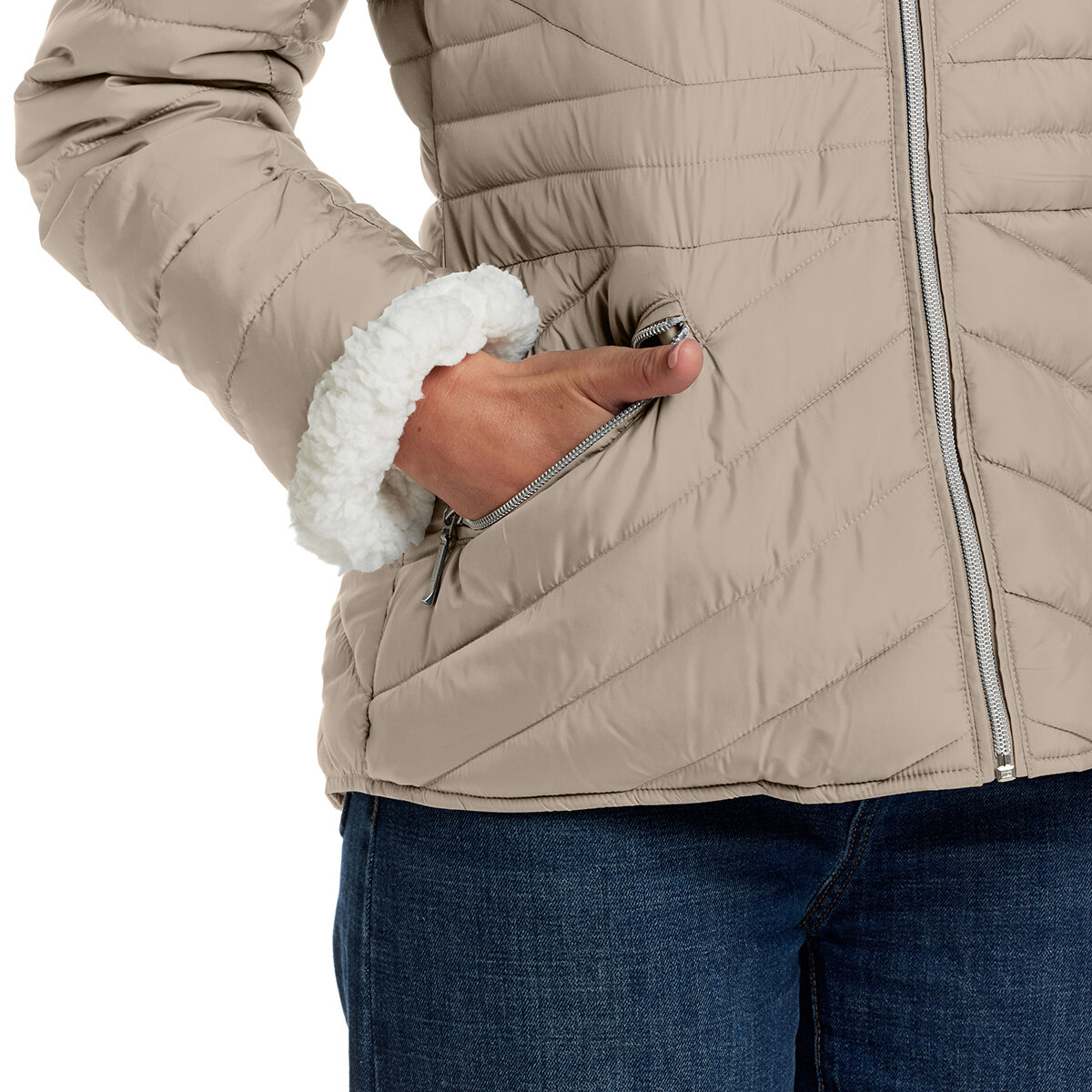 Weatherproof Chamarra para Dama Café Chica