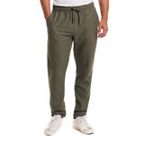 Vintage & Black Pantalones tipo Lino para Caballero Verde Extra Grande