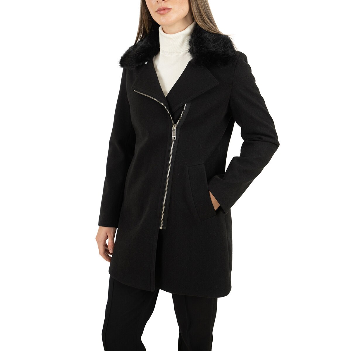 Nine West Abrigo para Dama Negro Extra Chica Nine West Abrigo para Dama Negro Extra Chica