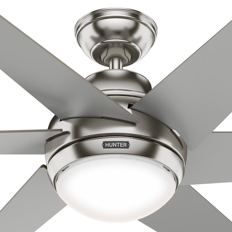 Hunter, Ventilador Sotto Brushed Nickel 52"