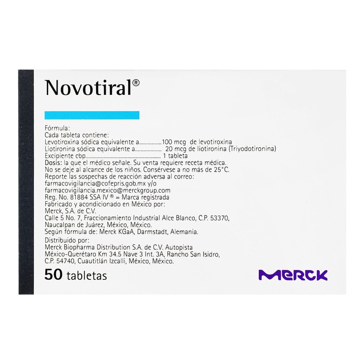 Novotiral 100mcg/20mcg 50 Tabletas