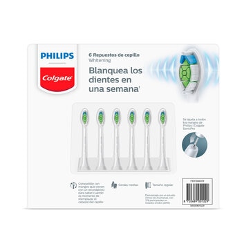 Philips Colgate, Repuestos para Cepillo Eléctrico , 6 piezas