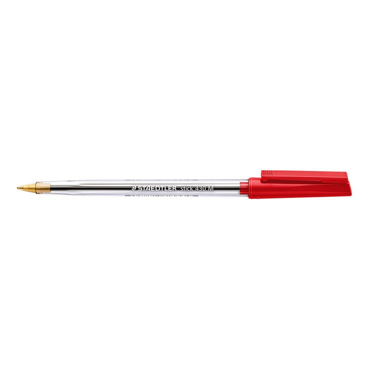 Staedtler Bolígrafo Stick Punto Mediano Color Rojo 10 Piezas