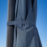 SunVilla, Sombrilla Redonda de 3.5m con Luz LED, Azul