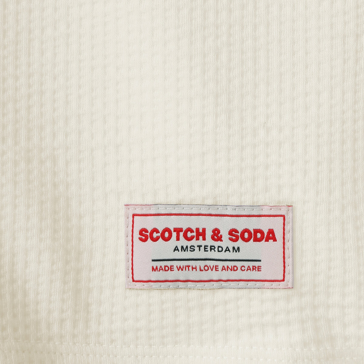 Scotch & Soda Amsterdam Playera para Caballero Blanco Extra Grande