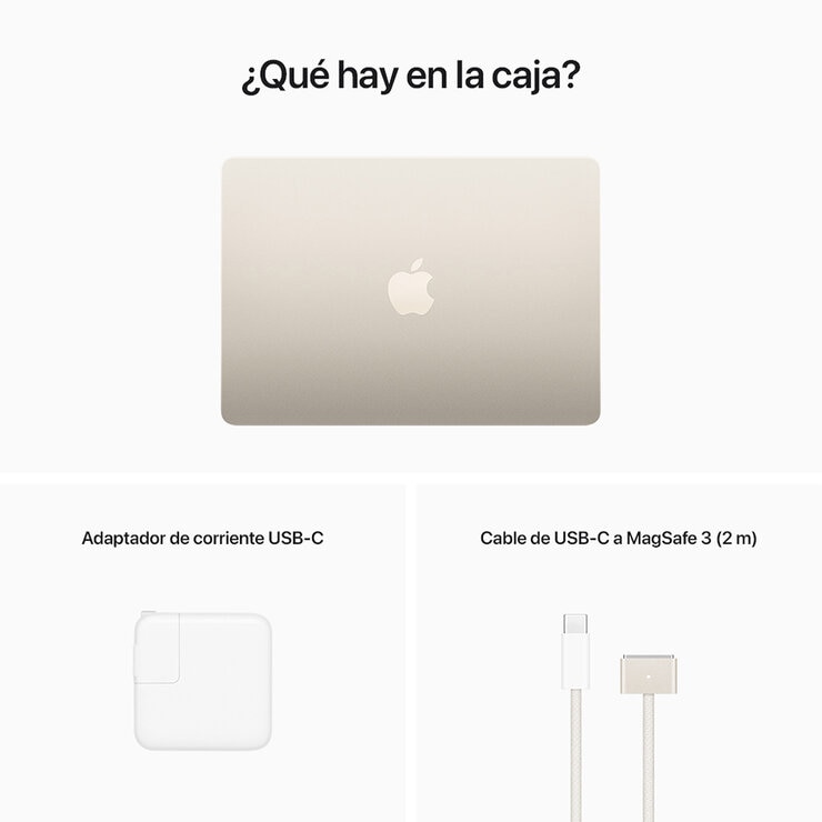 Apple MacBook Air 13" Chip M2 256GB Blanco Estelar Apple MacBook Air 13" Chip M2 256GB Blanco Estelar
