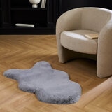 Mon Chateau Luxury Collection Tapete de Pelo Sintético 60cm x 99cm, Gris