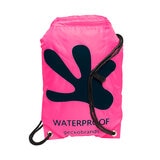 GeckoBrands, Mochila Impermeable con Cordones de Uso Rudo, Color Rosa