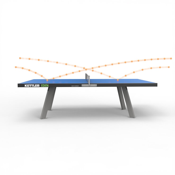Kettler Mesa De Ping Pong Fija Para Exteriores Eden Azul