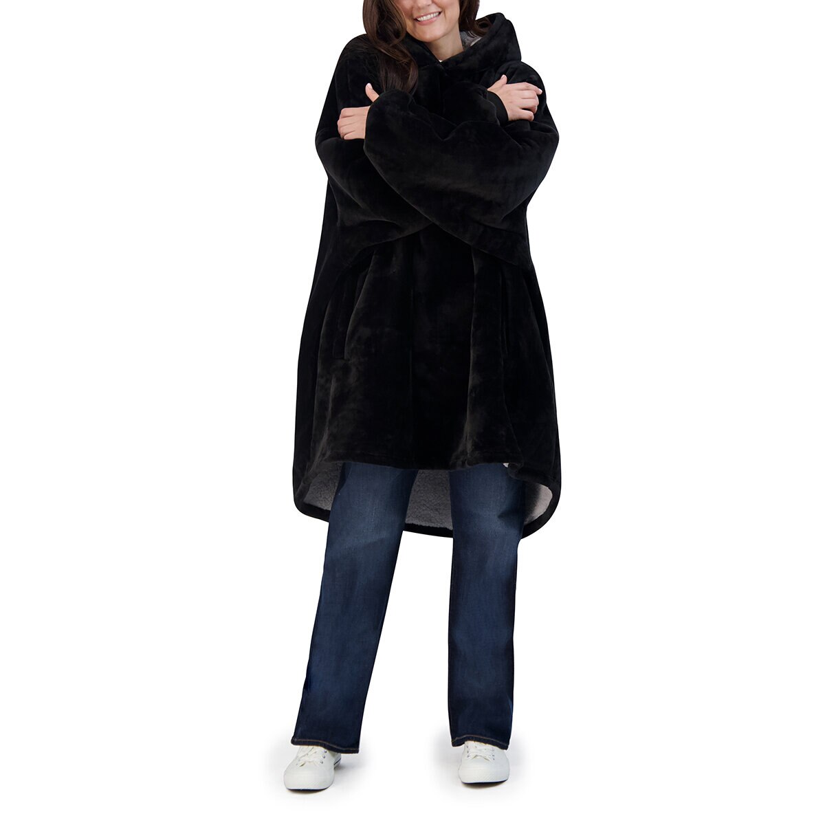 The Wayy Big Hoodie Sudadera Unisex Negro Unitalla