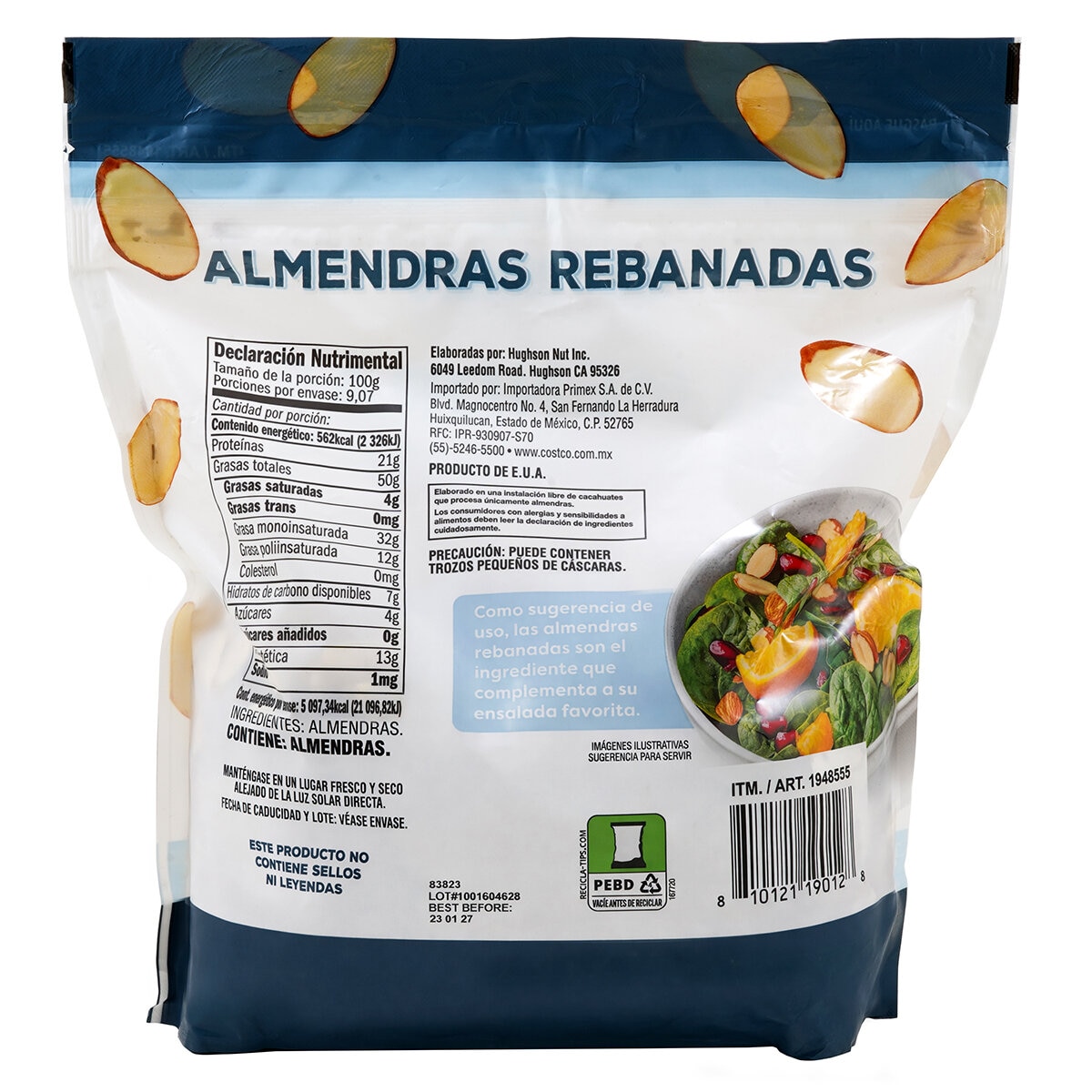 California´s Natural Delight Almendras Rebandas 907 g