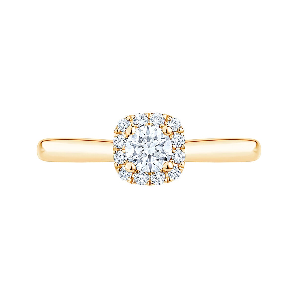 Anillo de Compromiso, 0.30ctw Diamantes, Oro Amarillo 14K Anillo de Compromiso, 0.30ctw Diamantes, Oro Amarillo 14K