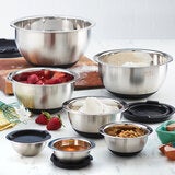 MIU, Juego de Tazones de Acero Inoxidable para Mezclar con Tapa, 14 piezas MIU, Juego de Tazones de Acero Inoxidable para Mezclar con Tapa, 14 piezas