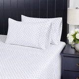 South Point Home Fashions, Juego de Sábanas Queen 6 Piezas, Medallion Grey