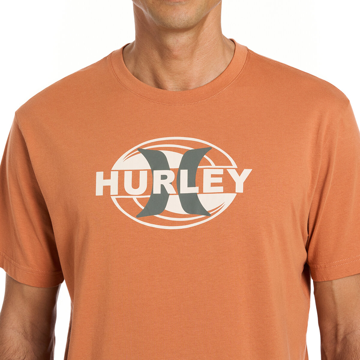 Hurley Playera para Caballero Naranja Extra Grande