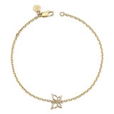 Pulsera para Bebé, Mariposa, Oro Amarillo de 14kt