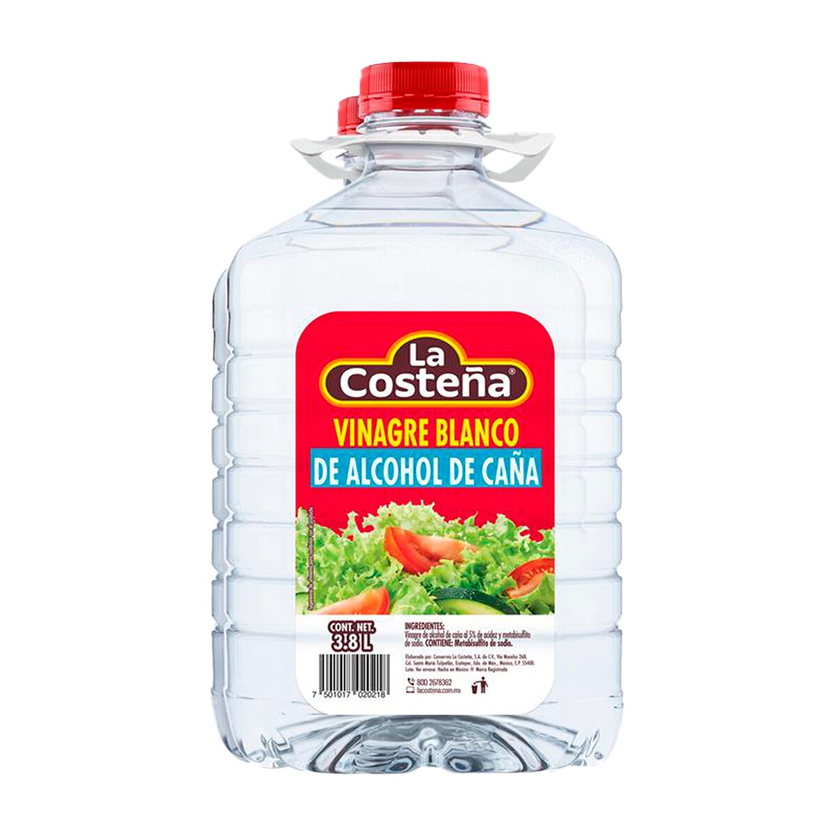 La Costeña Vinagre Blanco de Alcohol de Caña 3.8 L