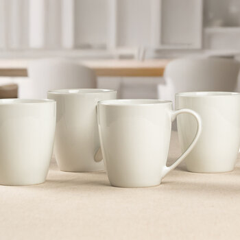 Crown Baccara Juego de 6 Tazas de Porcelana
