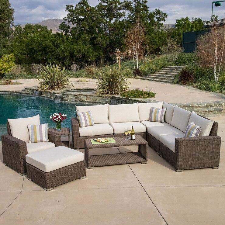 Sala de Patio Milano, 9 piezas Costco México