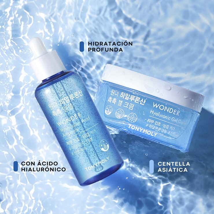 Tony Moly Wonder Cuidado Facial con Ácido Hialurónico 2 pzas