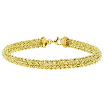 Pulsera, Mixto, Oro Amarillo de 14K