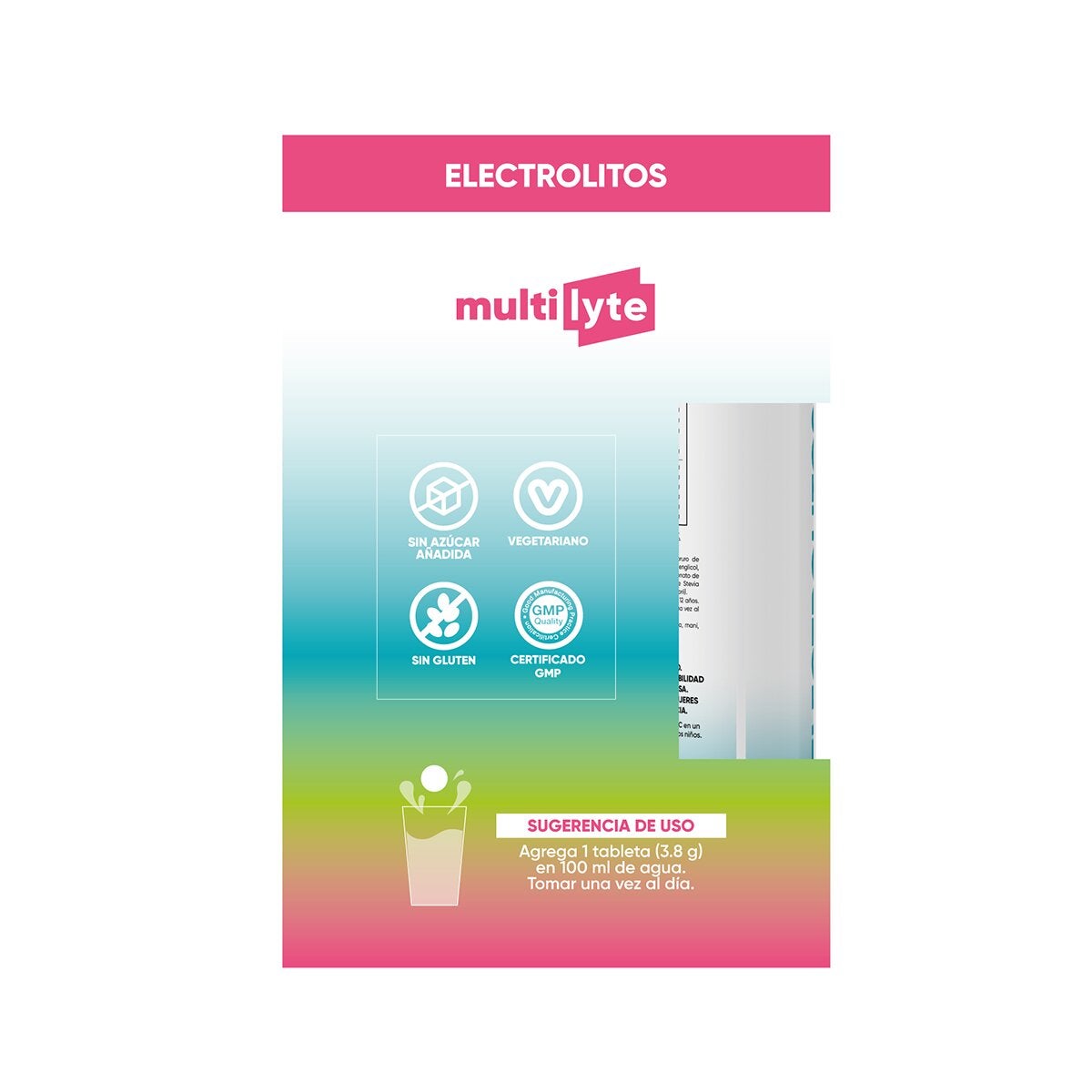 Multilyte Electrolitos 120 Tabletas Efervescentes Sin Azúcar Añadida