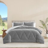 Casual Living, Juego de Edredón King de 3 piezas, Gray Solid Casual Living, Juego de Edredón King de 3 piezas, Gray Solid